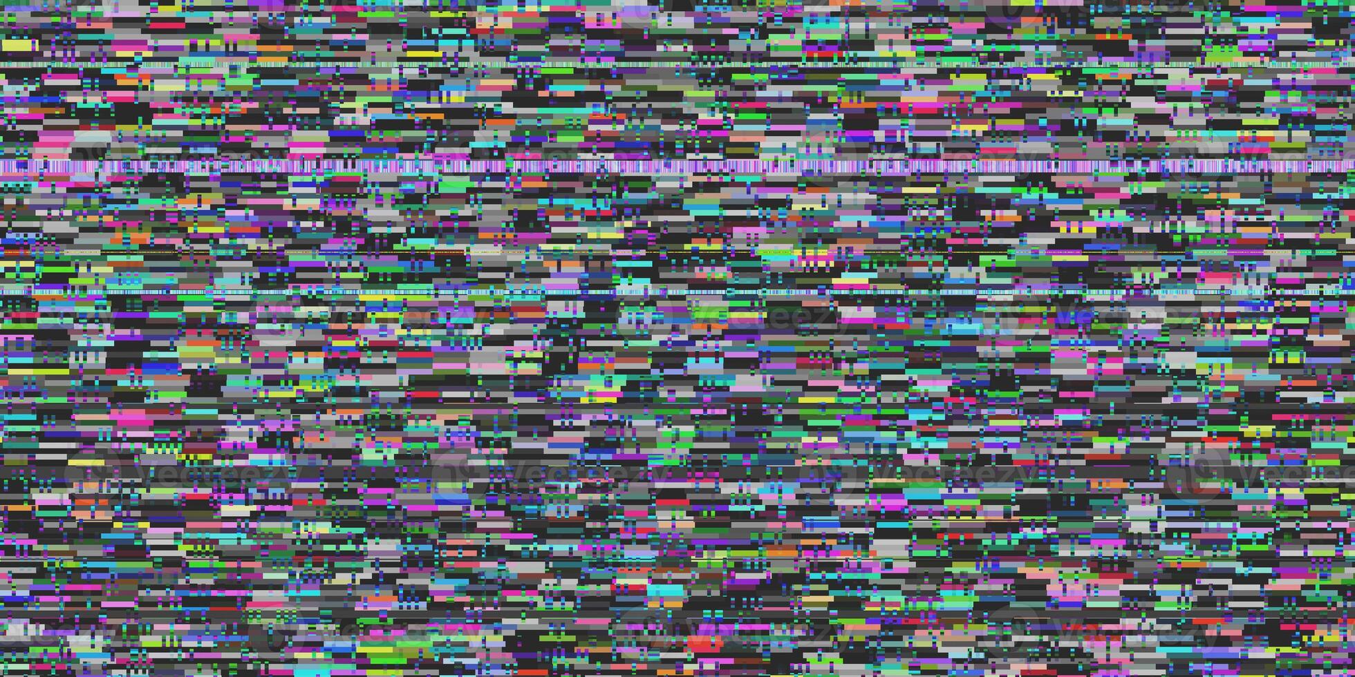 Television Screen Noise. Seamless Display Error Glitch Background. photo