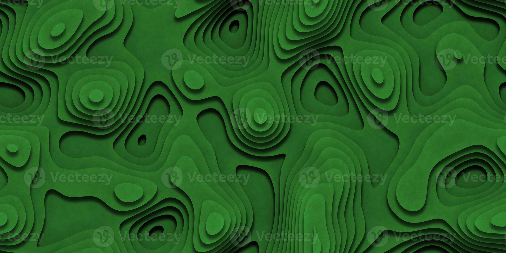 Green Wavy Relief Illustration Texture. photo