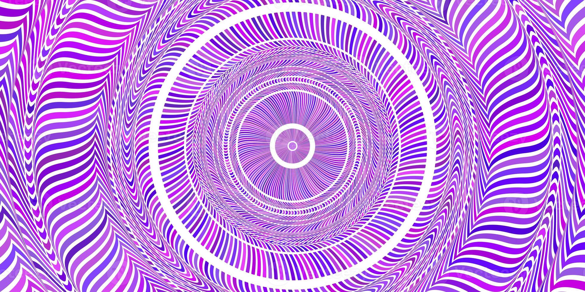 Lilac Circles Art Action Background. Round Wheel Rhythm Backdrop. Center Concept. photo