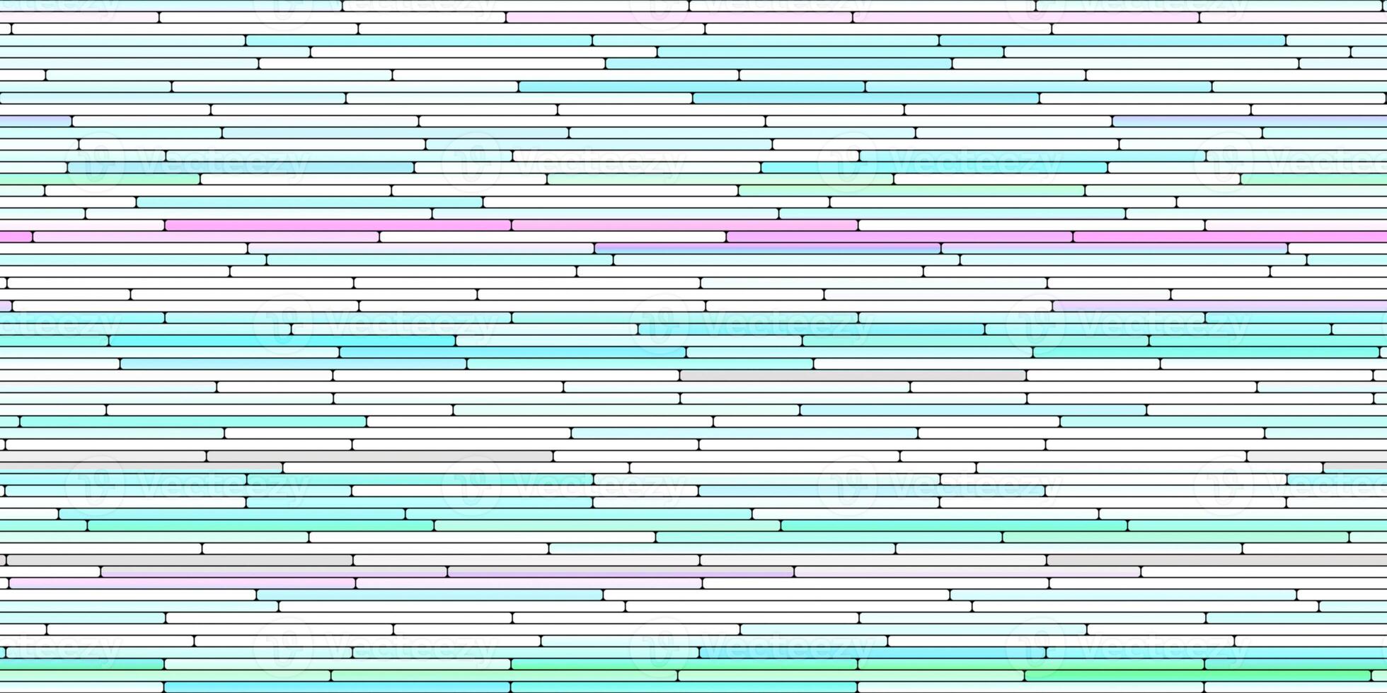 Blue Pink Random Line Sections Background. Colorful Along Segments Texture. Abstract Color Layered Horizontal Cells. photo