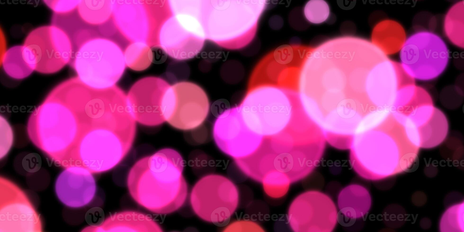 Pink Bokeh Background. Shine Blurred Texture. Glowing Glitter Backdrop. photo