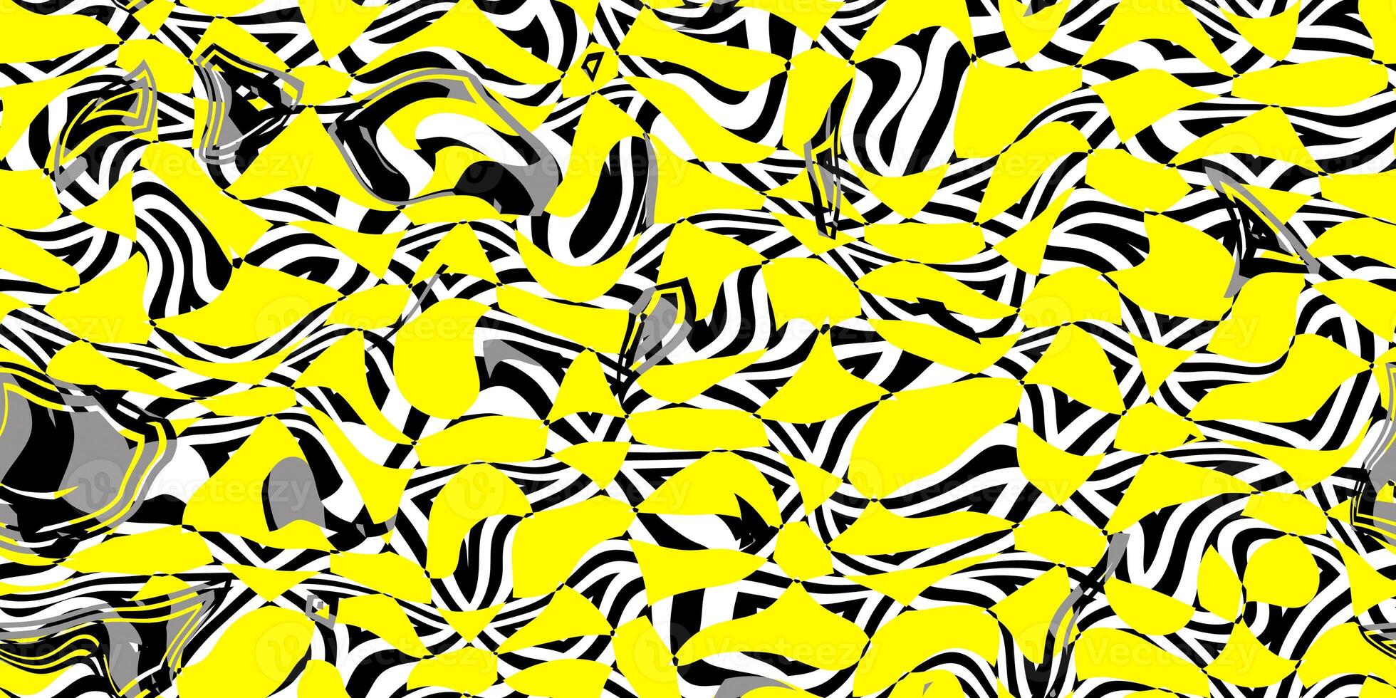 Yellow Seamless Prickly Scraps Background. Sharp Angular Shapes on Monochrome Texture. Prickly Contrast Ragged Flaps Backdrop. photo