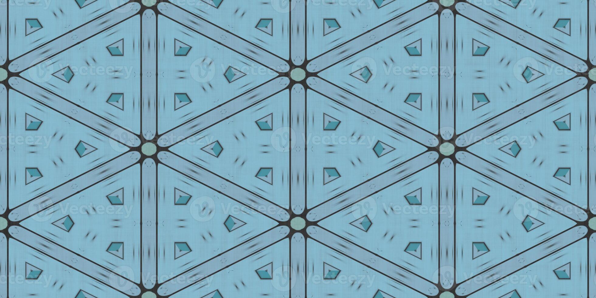 Seamless Geometrical Pattern Background. Geometry Kaleidoscope Shape Texture. photo