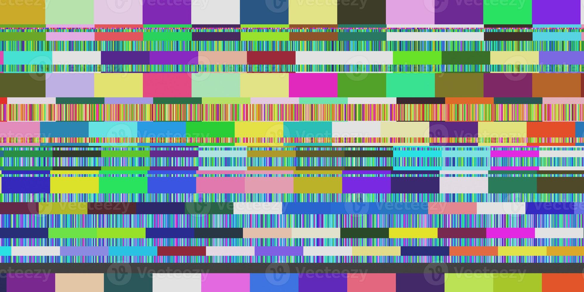 Seamless Television Display Noise Error Glitch Background. photo
