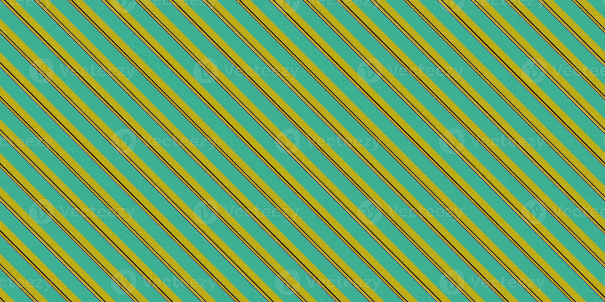 Yellow Turquoise Seamless Striped Lines Background Texture. Modern Vintage Style Pattern. photo