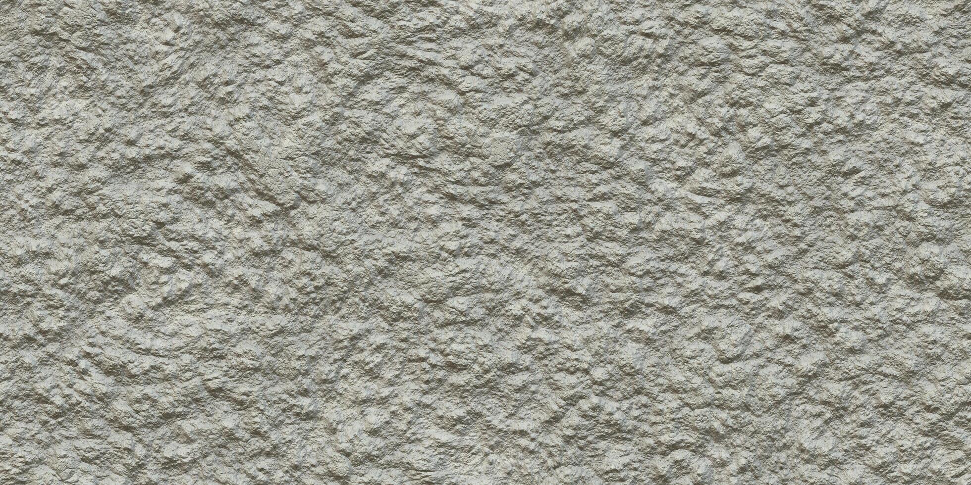 Gypsum Seamless Spray Plaster Texture. Light Plastering White Wall Background. Decorative Building Exterior Backdrop. photo