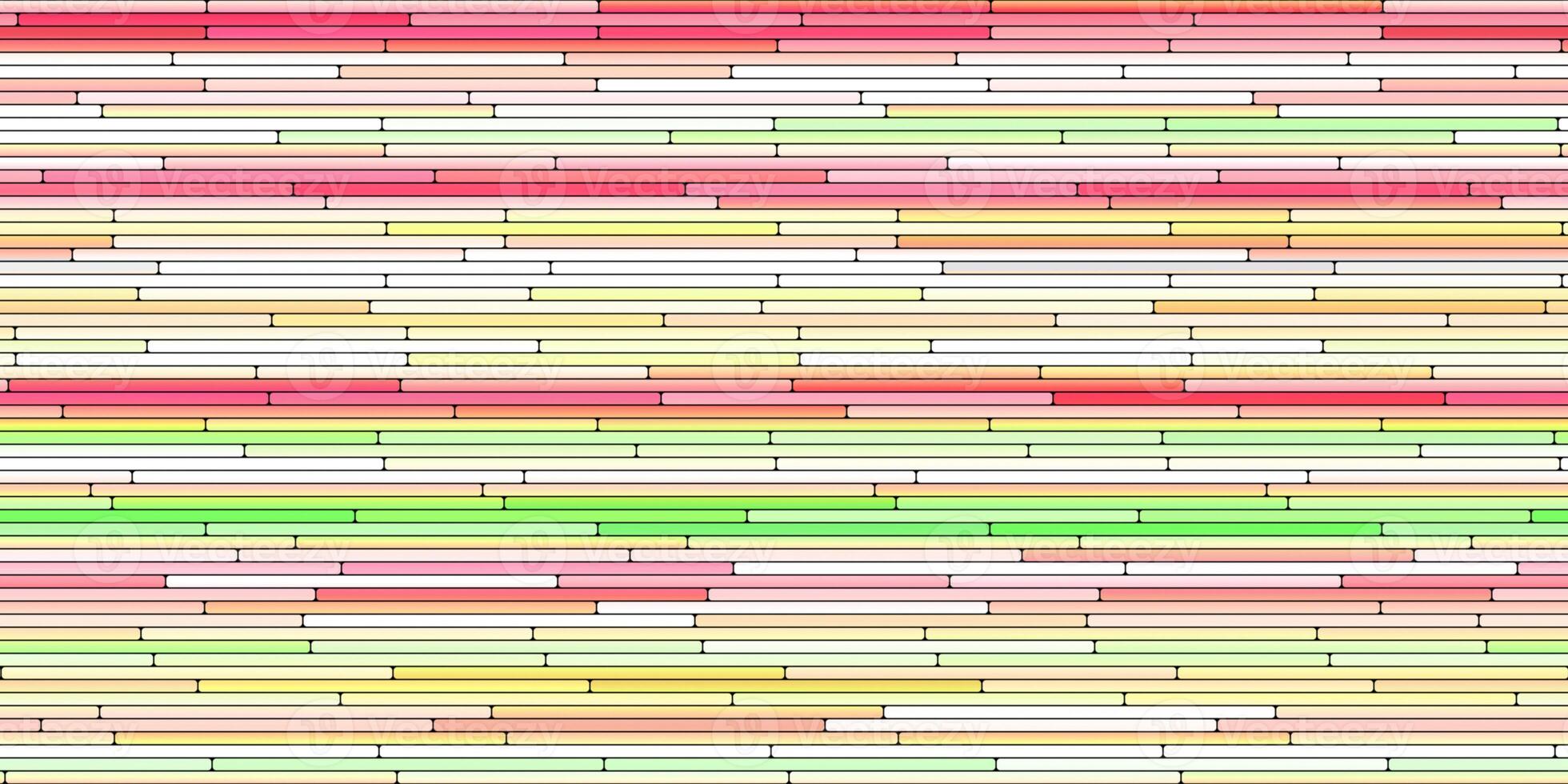 Rose Lime Random Line Sections Background. Colorful Along Segments Texture. Abstract Color Layered Horizontal Cells. photo