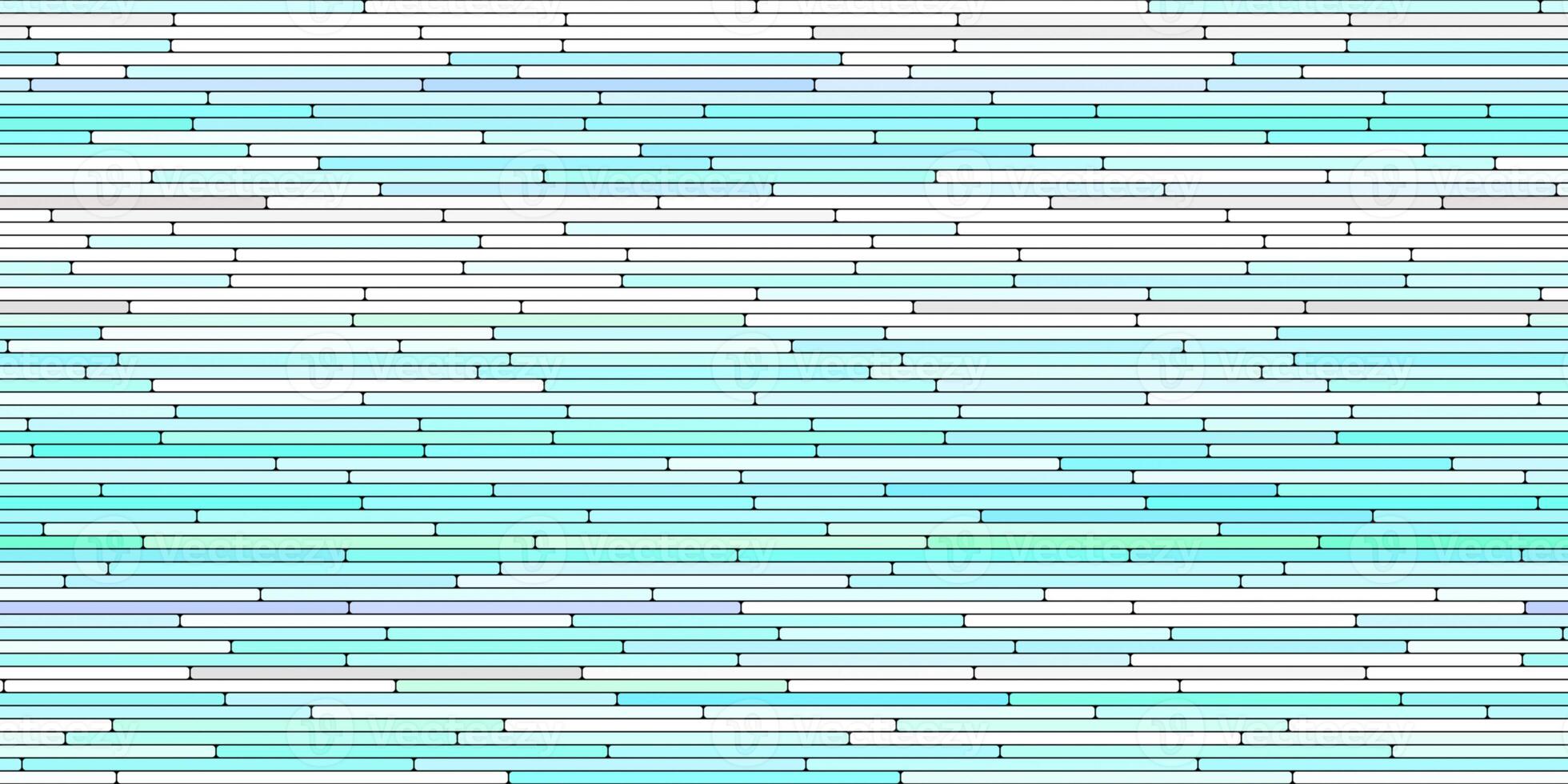 Sky Blue Random Line Sections Background. Colorful Along Segments Texture. Abstract Color Layered Horizontal Cells. photo