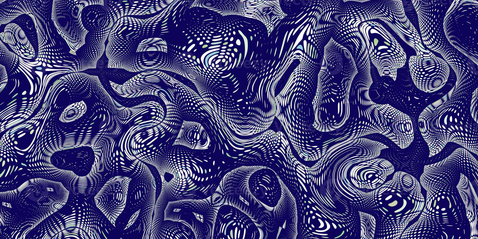Blue colored liquid paints design. Color floating creative background. photo