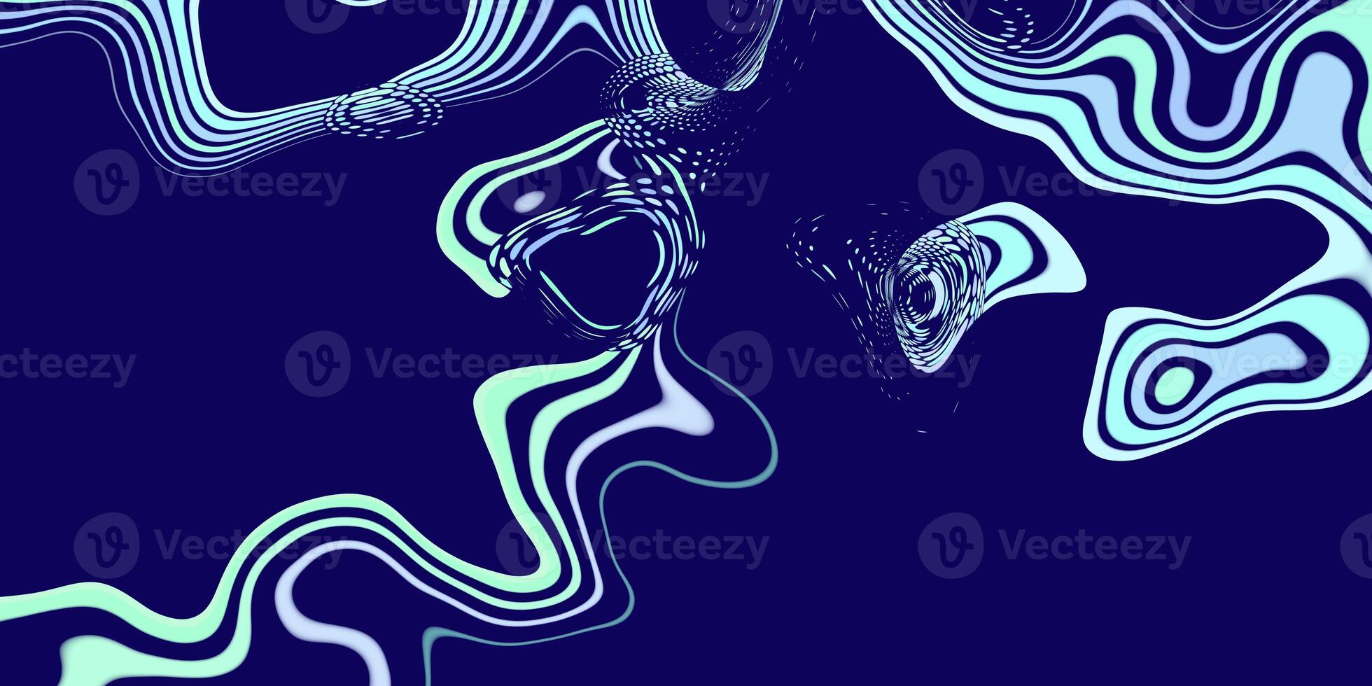 Blue colored liquid paints design. Color floating creative background. photo