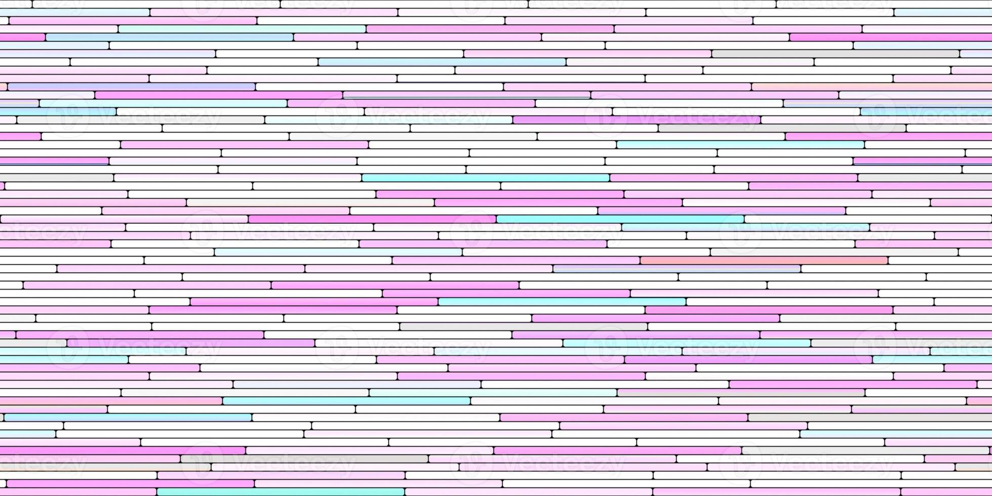 Light Pink Random Line Sections Background. Colorful Along Segments Texture. Abstract Color Layered Horizontal Cells. photo
