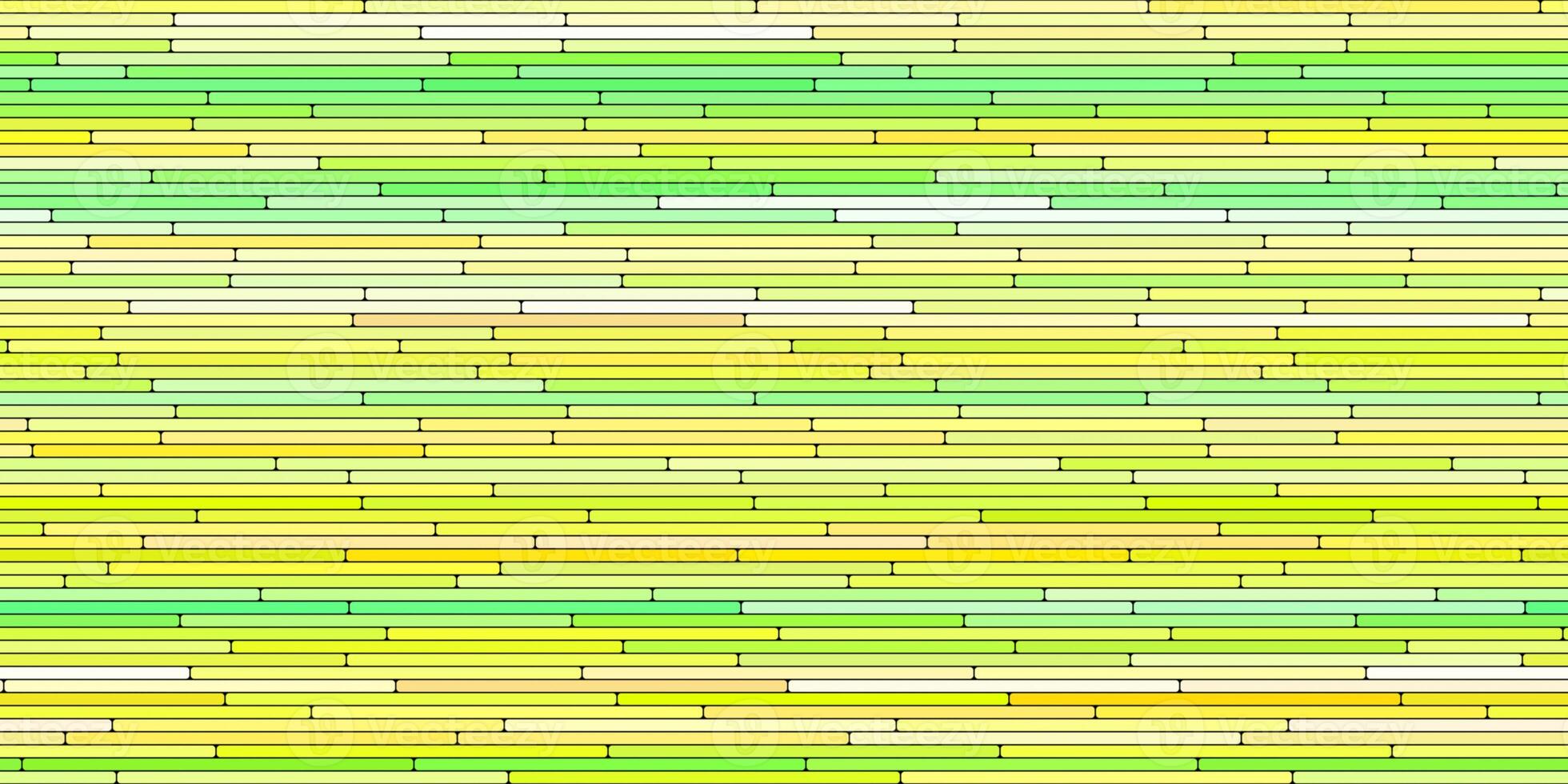 Lime Yellow Random Line Sections Background. Colorful Along Segments Texture. Abstract Color Layered Horizontal Cells. photo