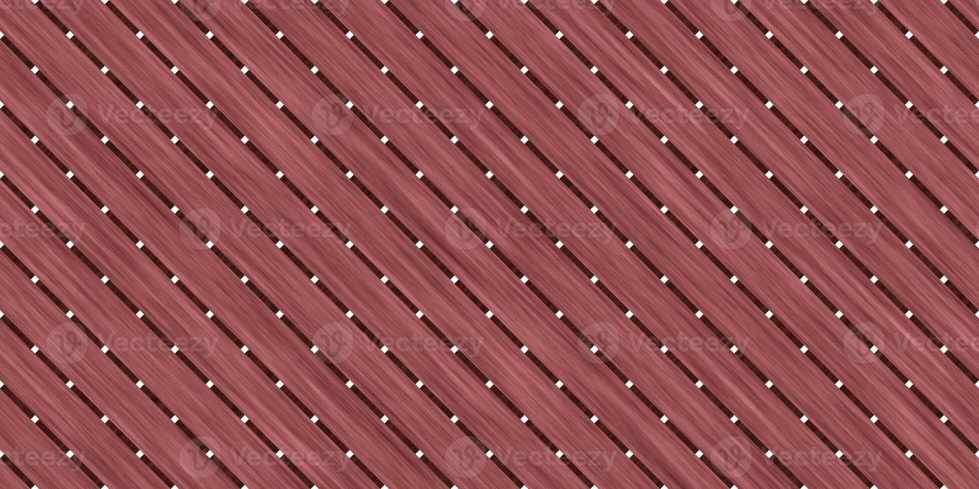 Seamless Brown Elegant Wood Lattice Background. Diagonal Wooden Planks Fence Panel Texture. Decorative Outdoor Exterior Backdrop. photo