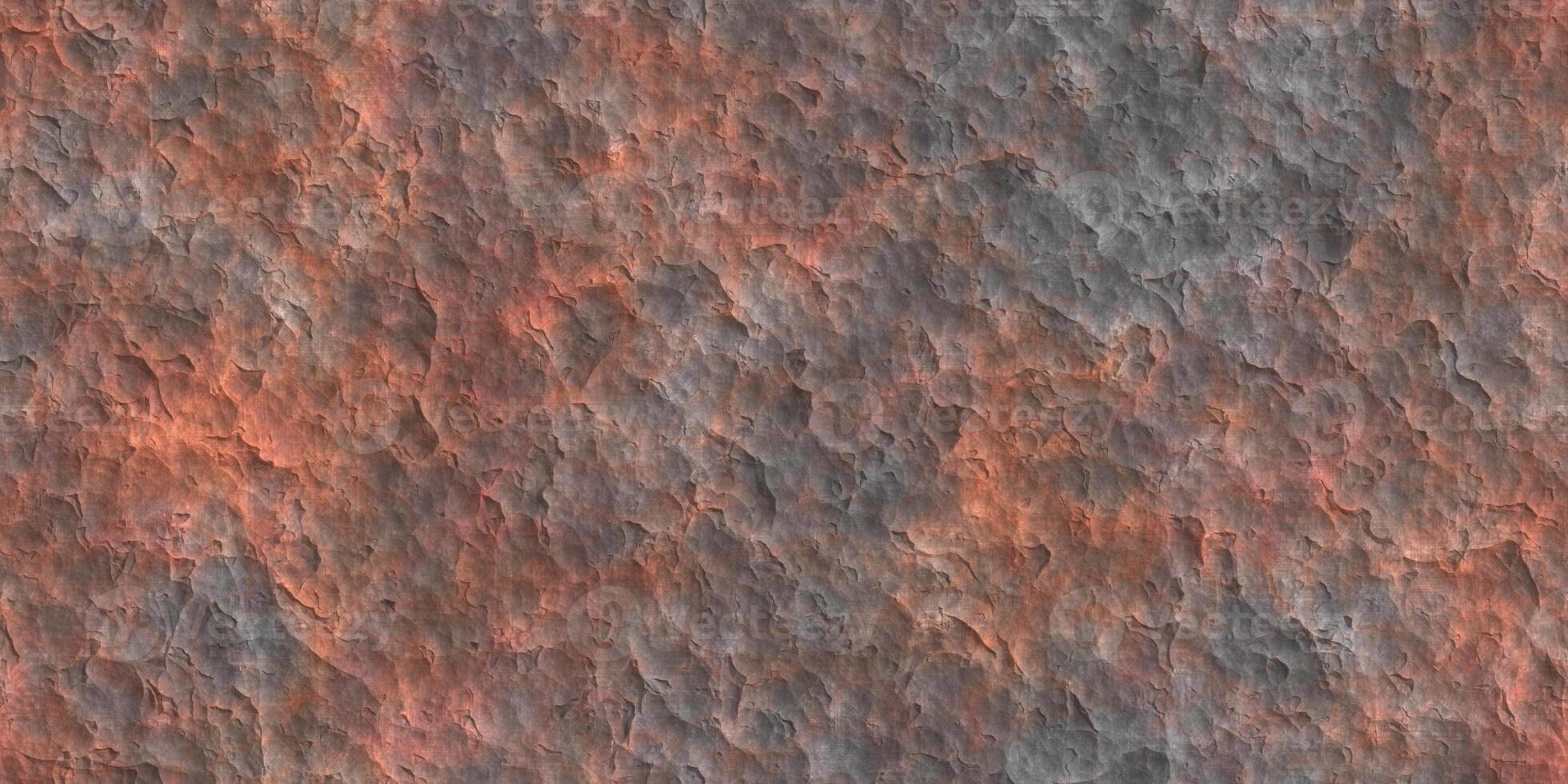 Seamless rough rust metallic background. Rusty weathered surface. Rusted old steel sheet backdrop. Corrosion creative design. Rustic metal texture. photo