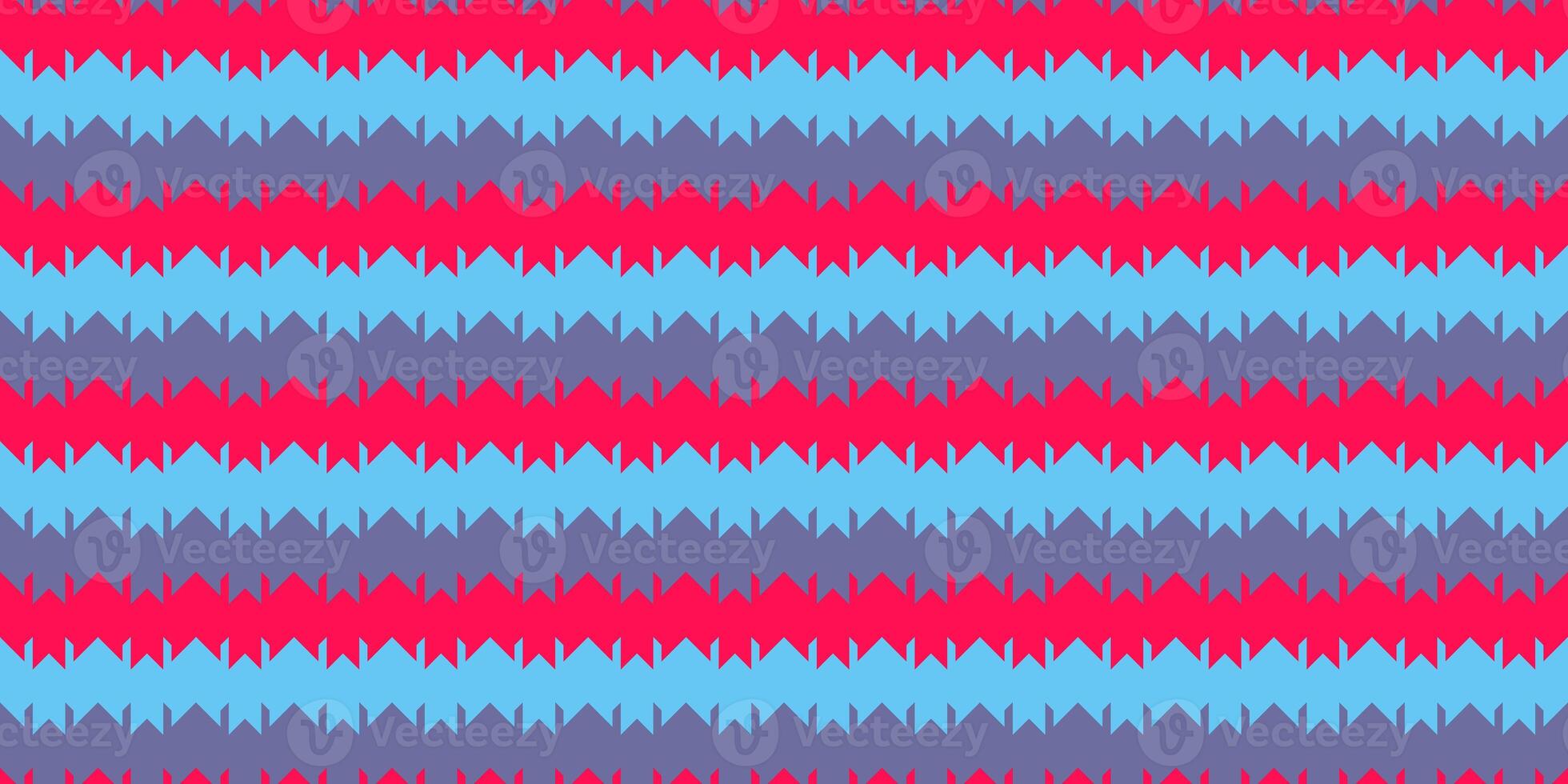 Pink Blue Violet Chevron Geometry Background. Seamless Zigzag Texture. Modern Striped Pattern. photo