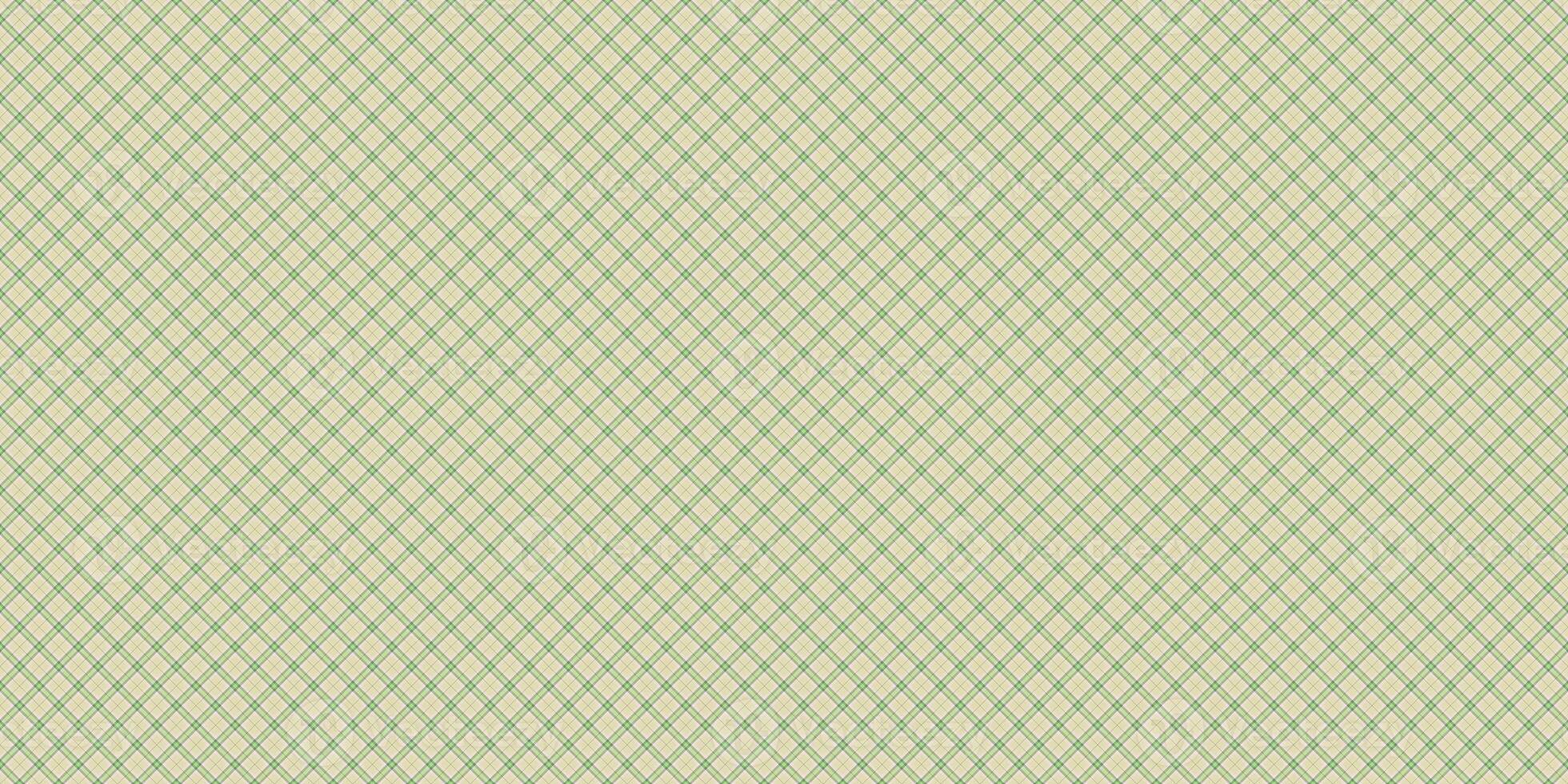Light Yellow Seamless Checkered Rhombuses Pattern. Plaid Rug Background. Tartan Texture. photo