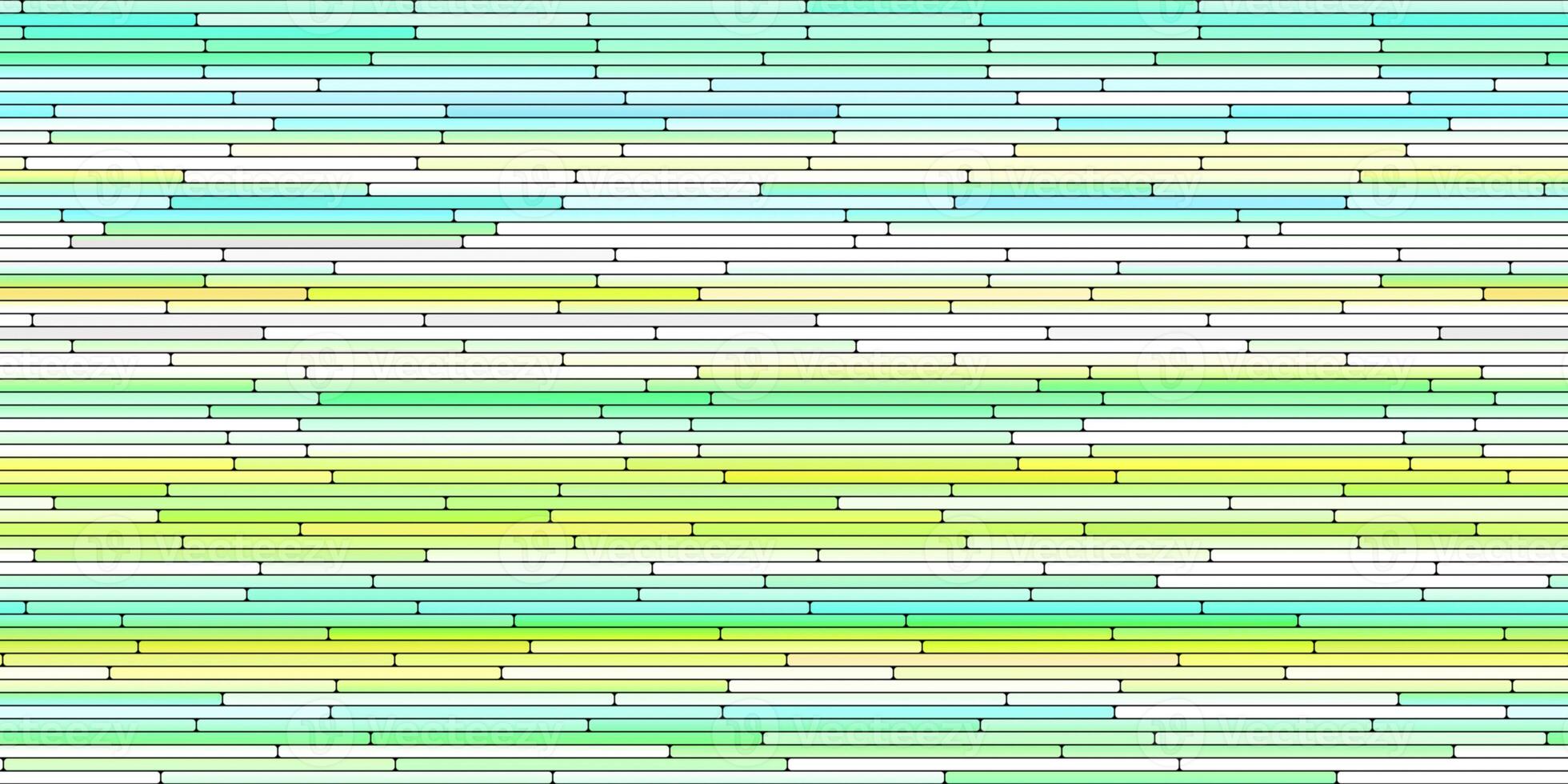 Blue Yellow Random Line Sections Background. Colorful Along Segments Texture. Abstract Color Layered Horizontal Cells. photo