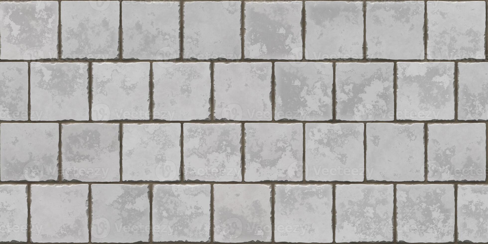 Aged Stone Tiles Seamless Texture photo