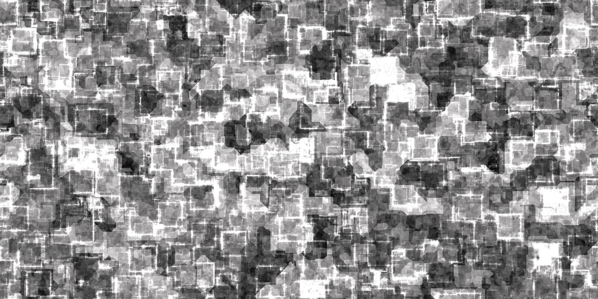 White seamless Cyber Glow Neon Squares Pattern Background Texture. photo