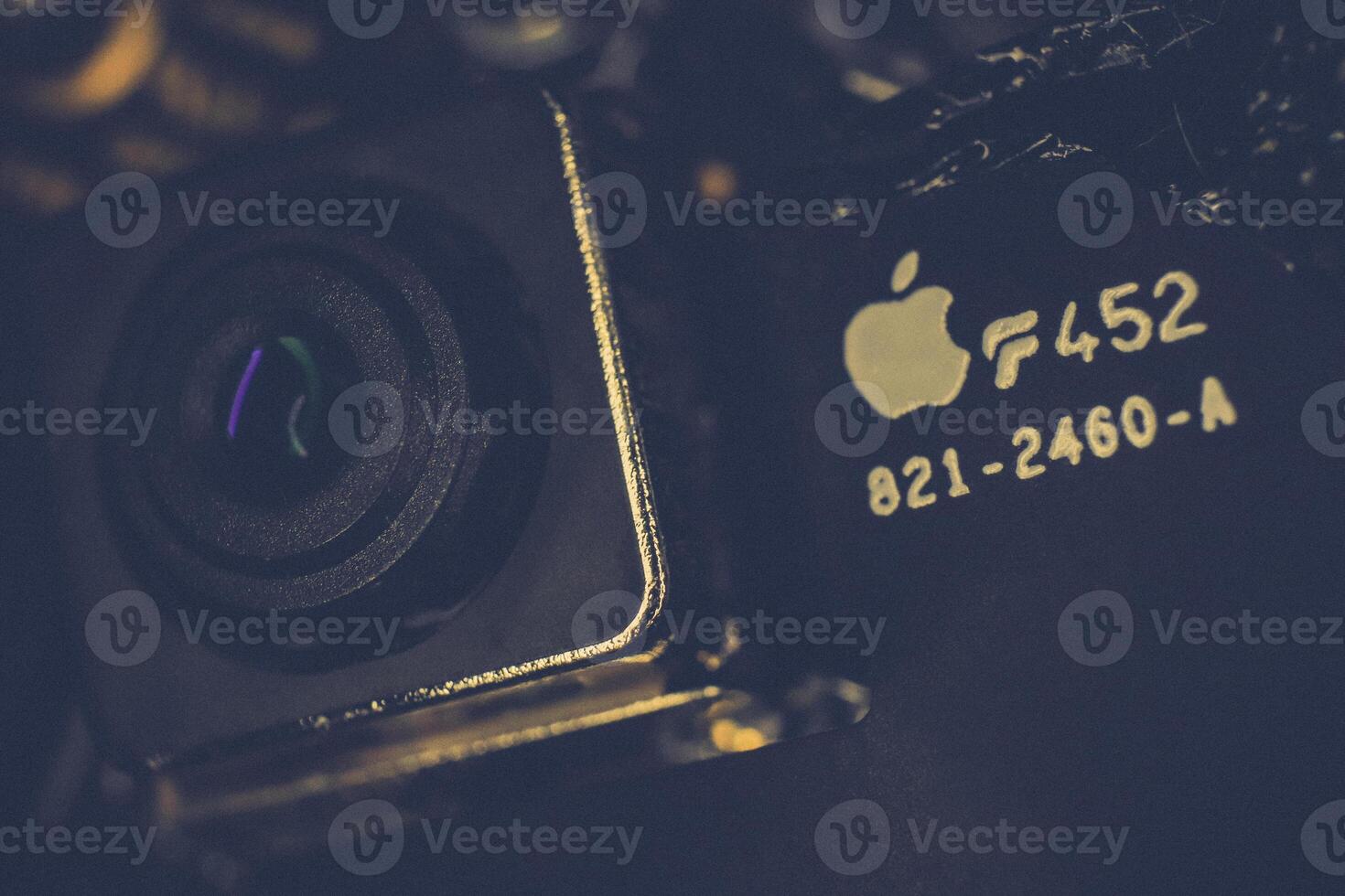 Camera Microchip Macro Background. photo