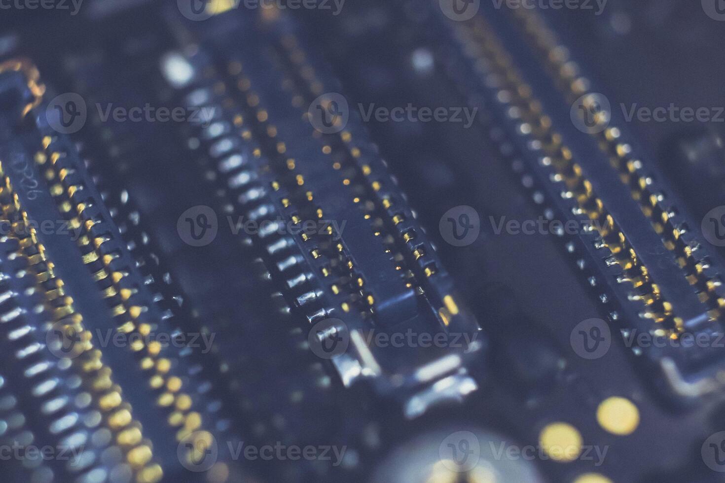 Computer Hardware Macro Closeup Texture. photo