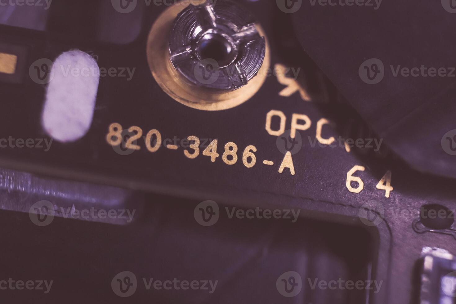 Microchip Macro Closeup Background. photo