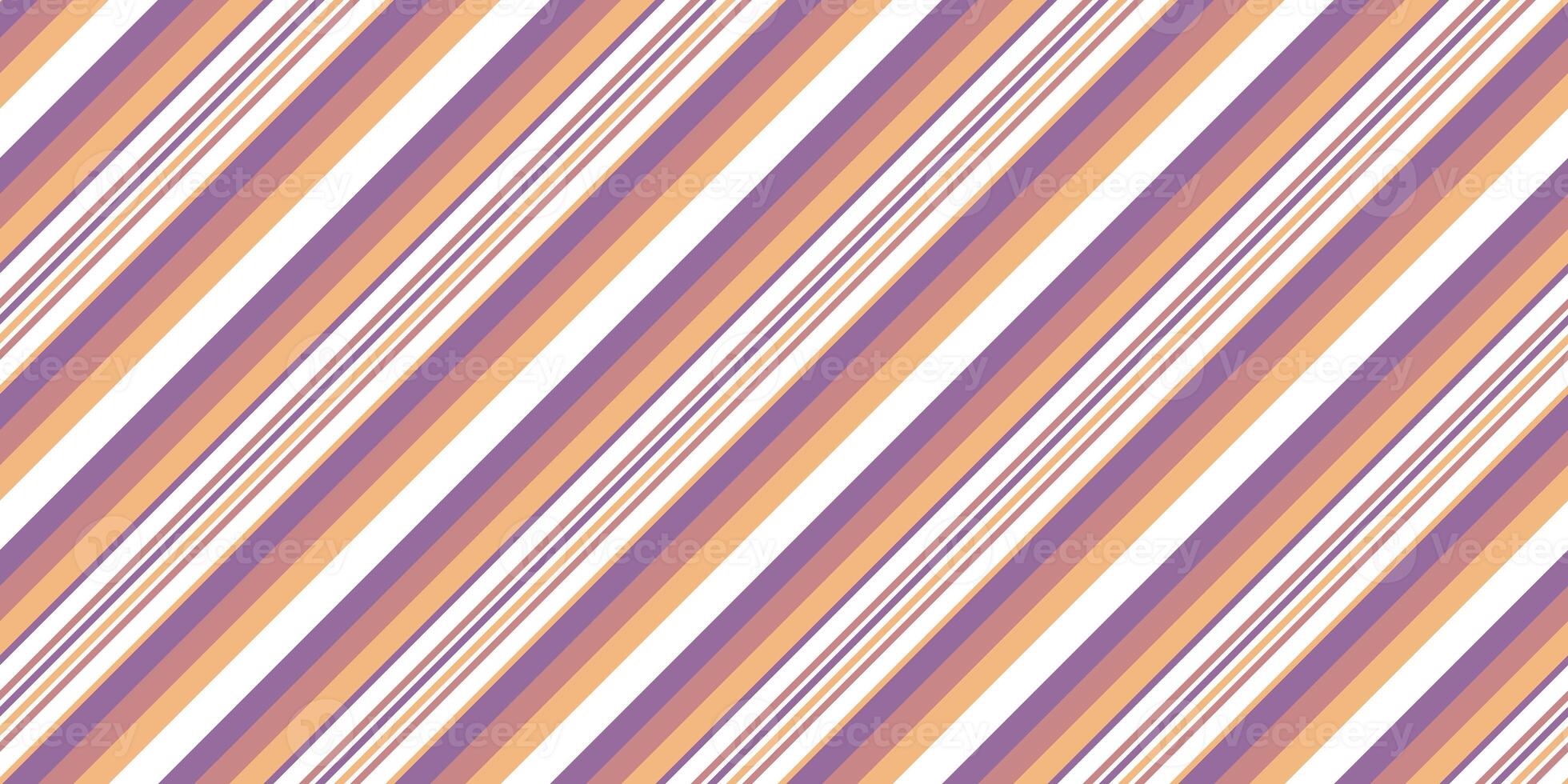 Orchid Indigo Beige Seamless Inclined Stripes Background. Modern Colors Sidelong Lines Texture. Vintage Style Stripe Backdrop. photo