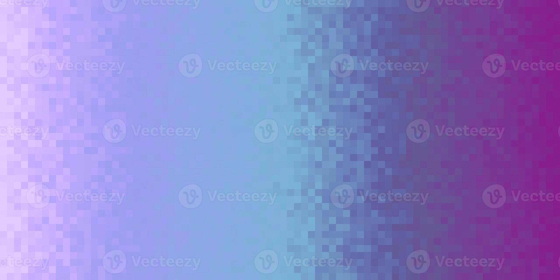 Indigo Purple Seamless Pixilated Gradient Background. Mosaic Pixel Art Texture. Horizontal Pixel Gradient Backdrop. photo