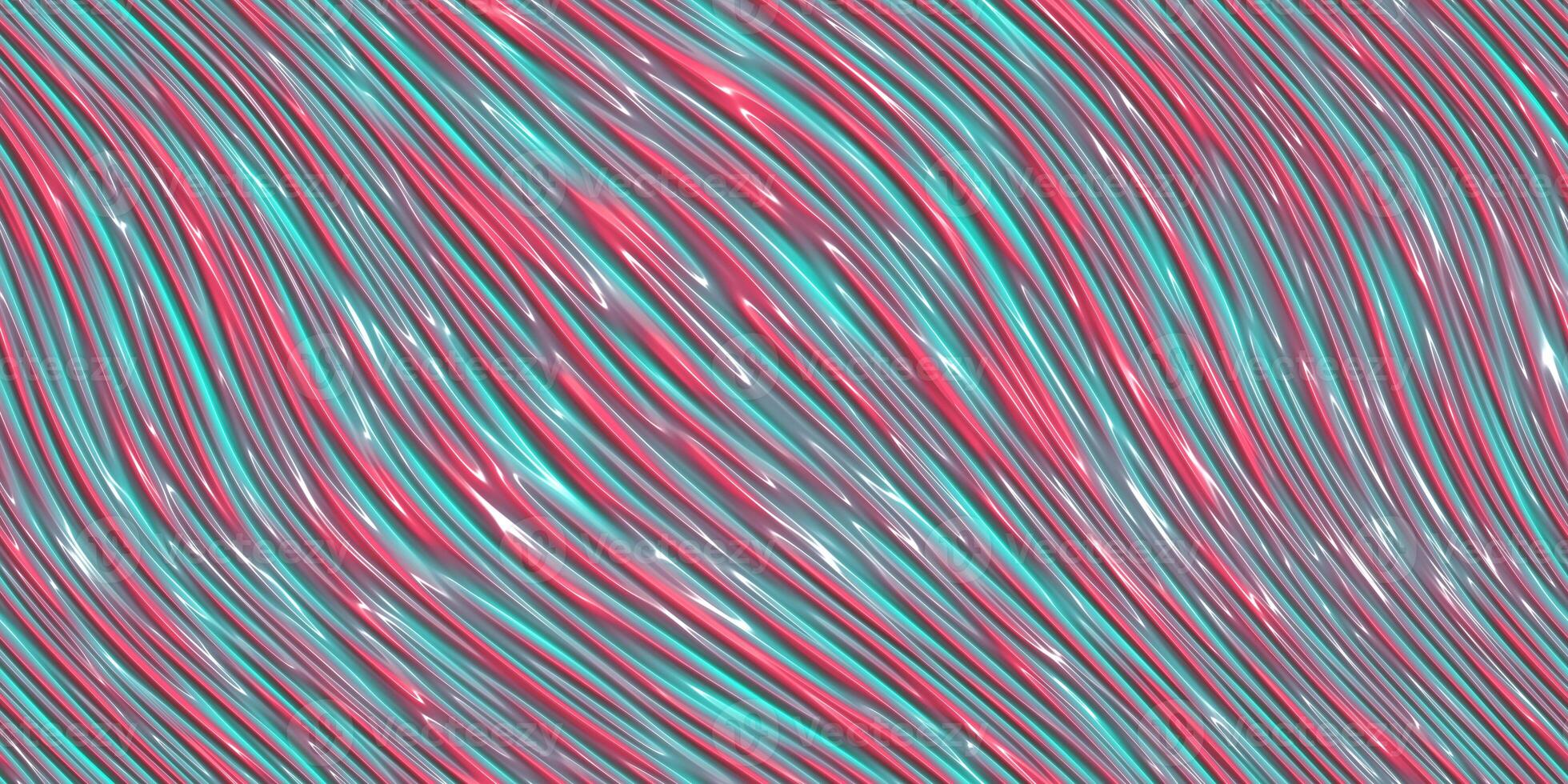 Creamy pink red blue bent flower gel surface. Liquid curves motion background. Fluid twist dynamic cream texture. Flowing colored abstract design backdrop. photo