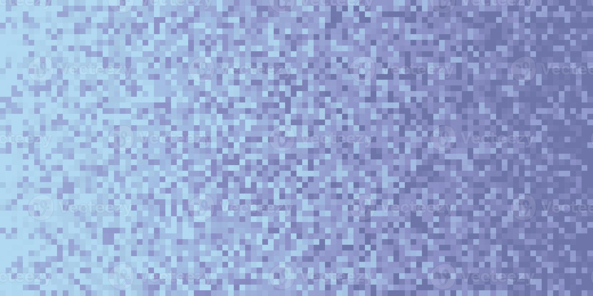 Light Lilac Pixilated Gradient Background. Mosaic Pixel Art Texture. Horizontal Pixel Gradient Backdrop. photo