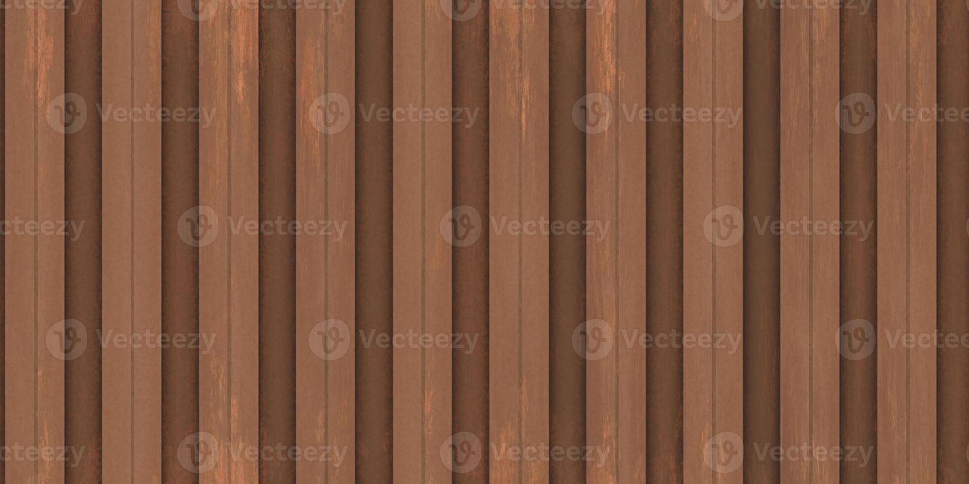 Rust corrugated metal texture. Crimp fence background. Ribbed metallic surface. Wavy iron wall pattern. Fluted metal fencing backdrop. photo