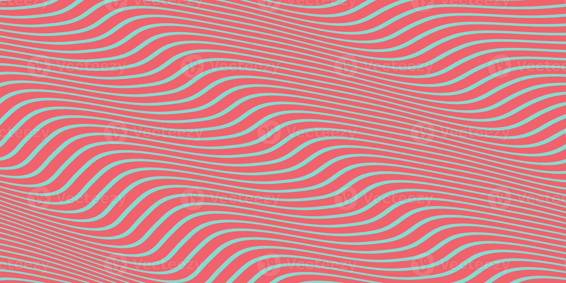 Cornflower Salmon Seamless Hypnotic Waves Background. Stylish Colorful Ripples Texture. Dynamic Modern Backdrop. photo