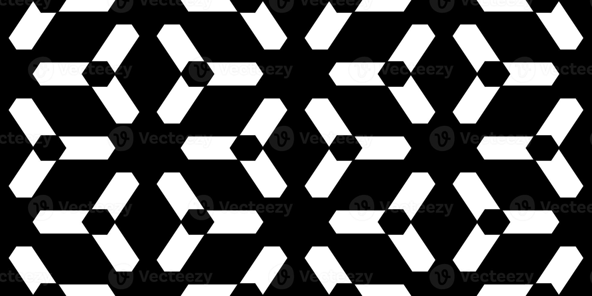 Seamless Black and White Geometric Pattern photo