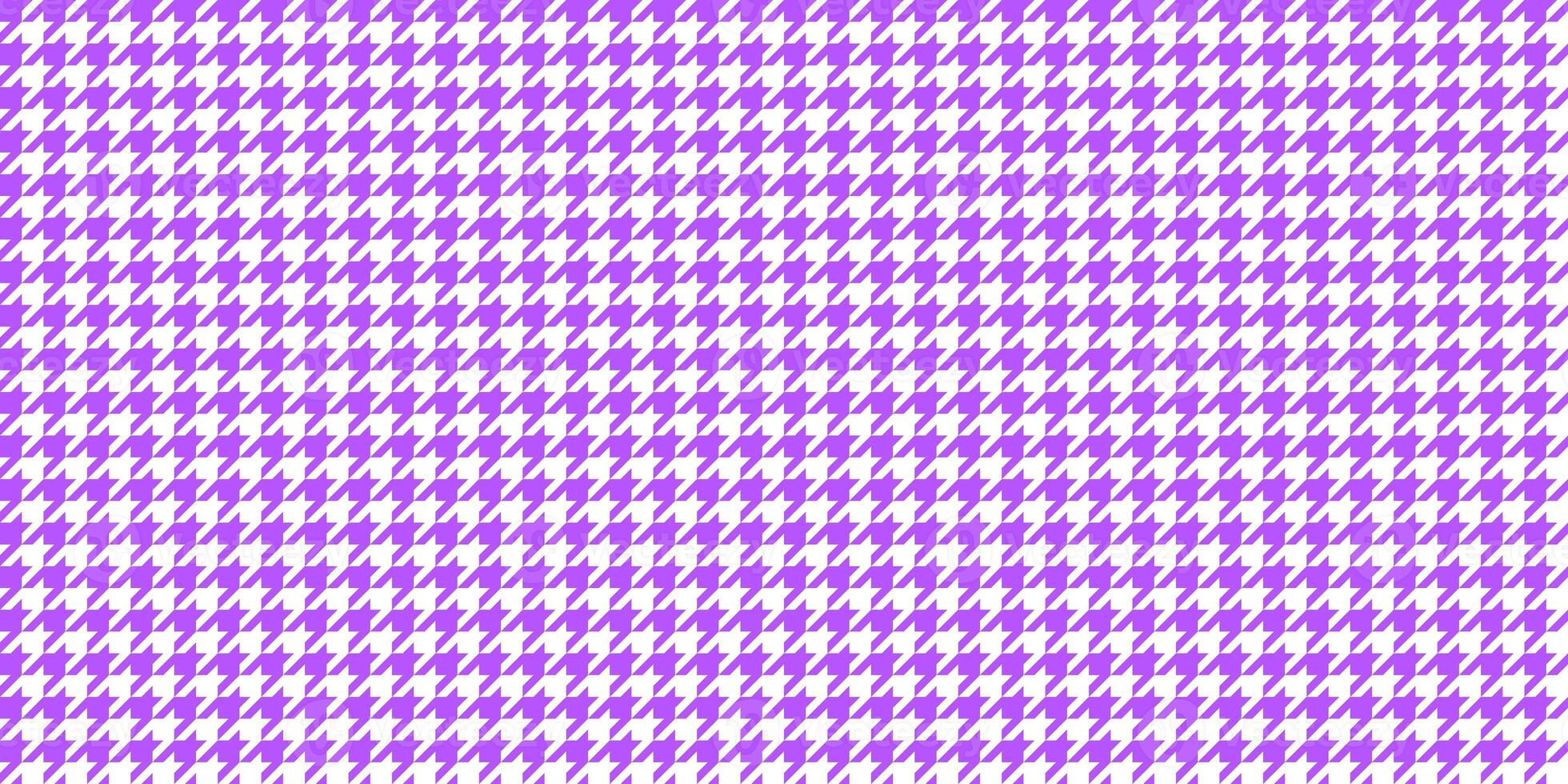 Lilac Seamless Houndstooth Pattern Background. Traditional Arab Texture. Fabric Textile Material. photo