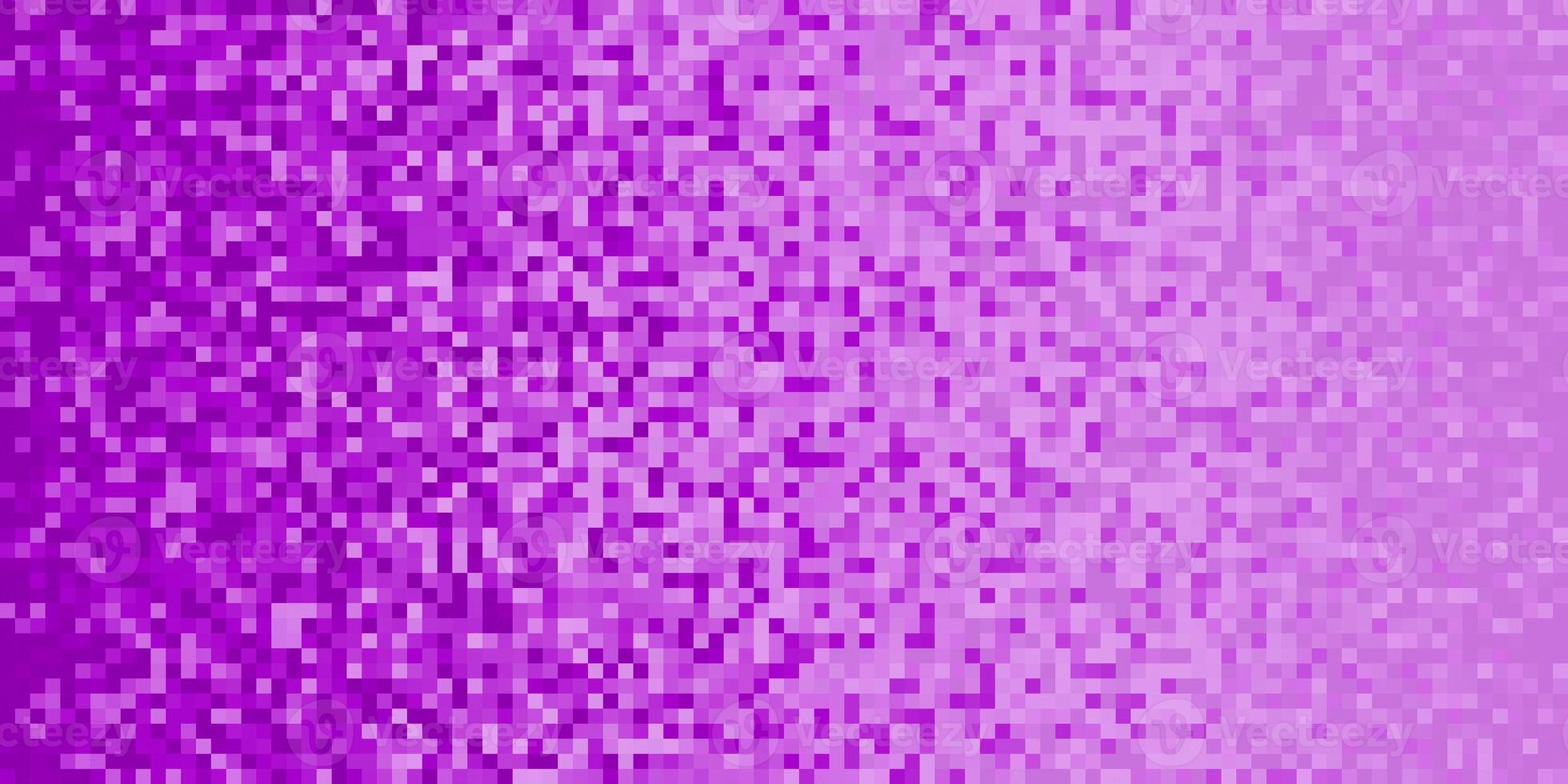 Purple Lilac Pixilated Gradient Background. Mosaic Pixel Art Texture. Horizontal Pixel Gradient Backdrop. photo