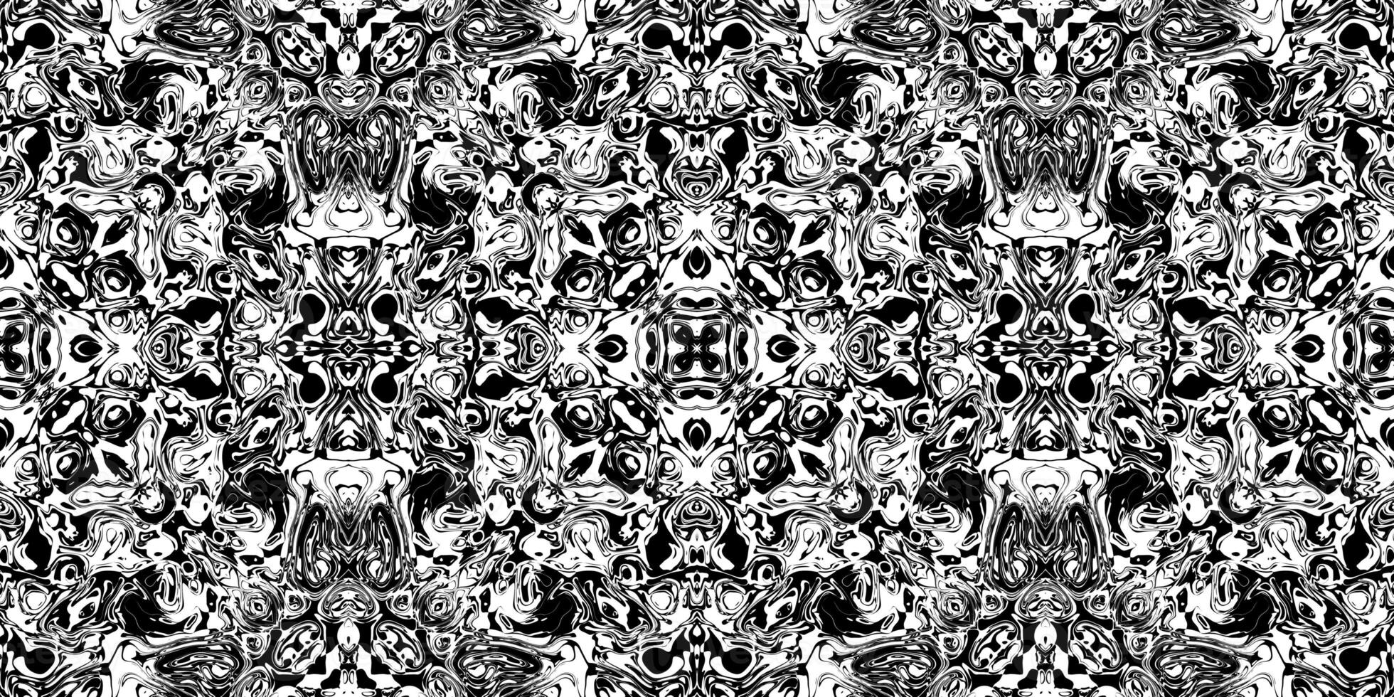 Comparison Rorschach Test Ink Blot Texture. Seamless Monochrome Darkness Pattern Background. photo