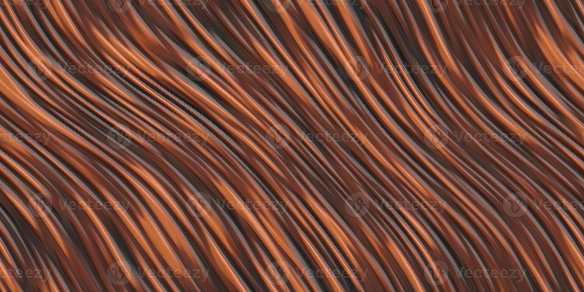 Flowing chocolate colored abstract design backdrop. Creamy bent flower gel surface. Liquid curves motion background. Fluid twist dynamic cream texture. photo