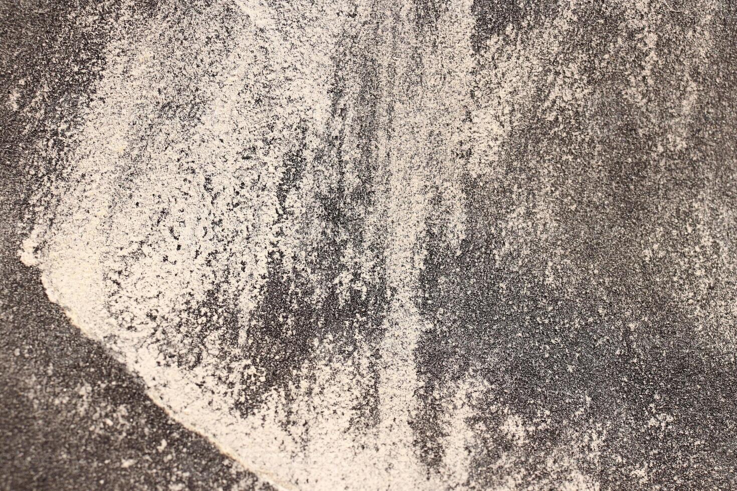 Sandpaper Texture with White Rubbing. Rough Grit Abrasive Background. Used Grain Emery Backdrop. photo