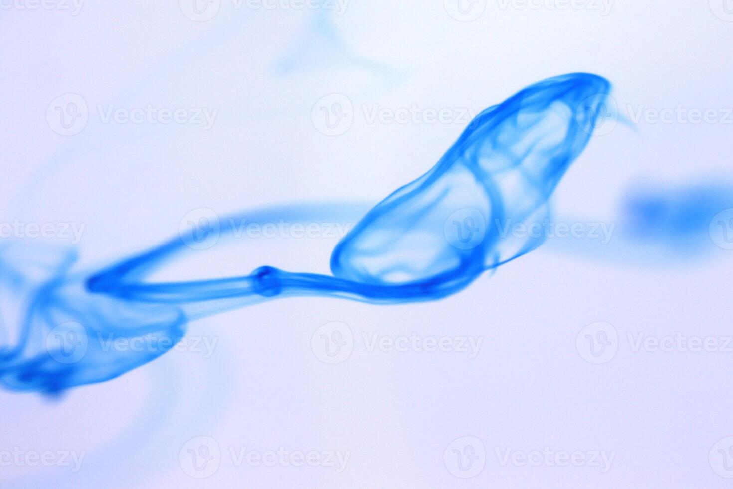 Ink Drop Mystic Magic Dynamic Motion in Water. Soft Background. photo
