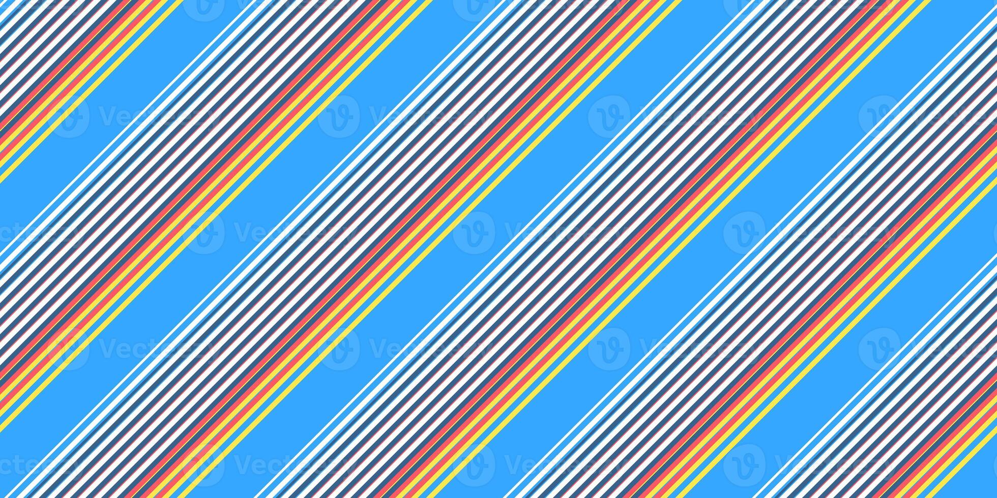 Summer Seamless Inclined Stripes Background. Modern Colors Sidelong Lines Texture. Vintage Style Stripe Backdrop. photo