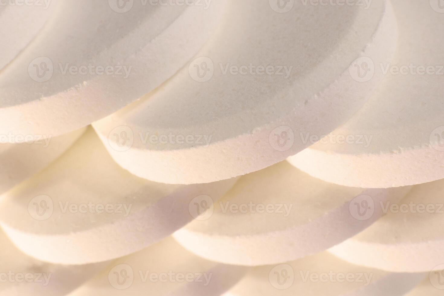 White Wool Knitting Texture. Horizontal Along Weaving Crochet Detailed Rows. Sweater Textile Background. Macro Closeup. photo