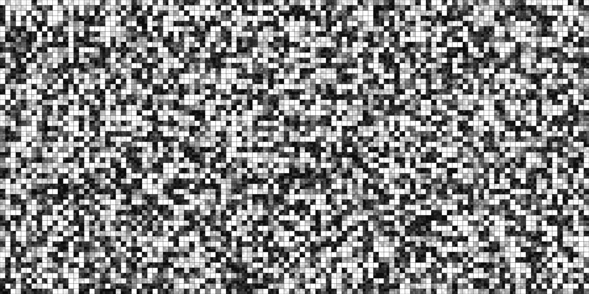 Black White Tiling Colored Squares. Monochrome mosaic texture. Bright filling geometric backdrop. Seamless Backgrounds. photo