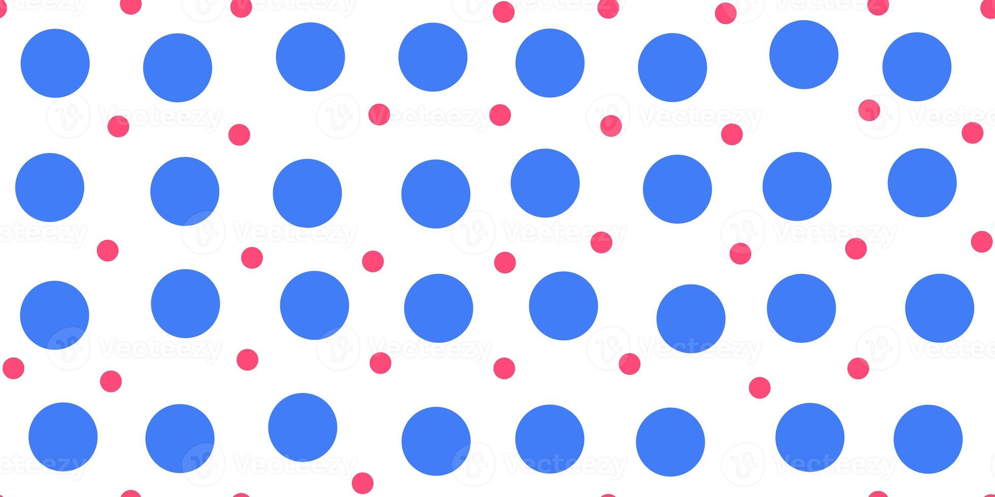 Blue Dots Pattern Background. Retro Circles Backdrop. Balls Texture. photo