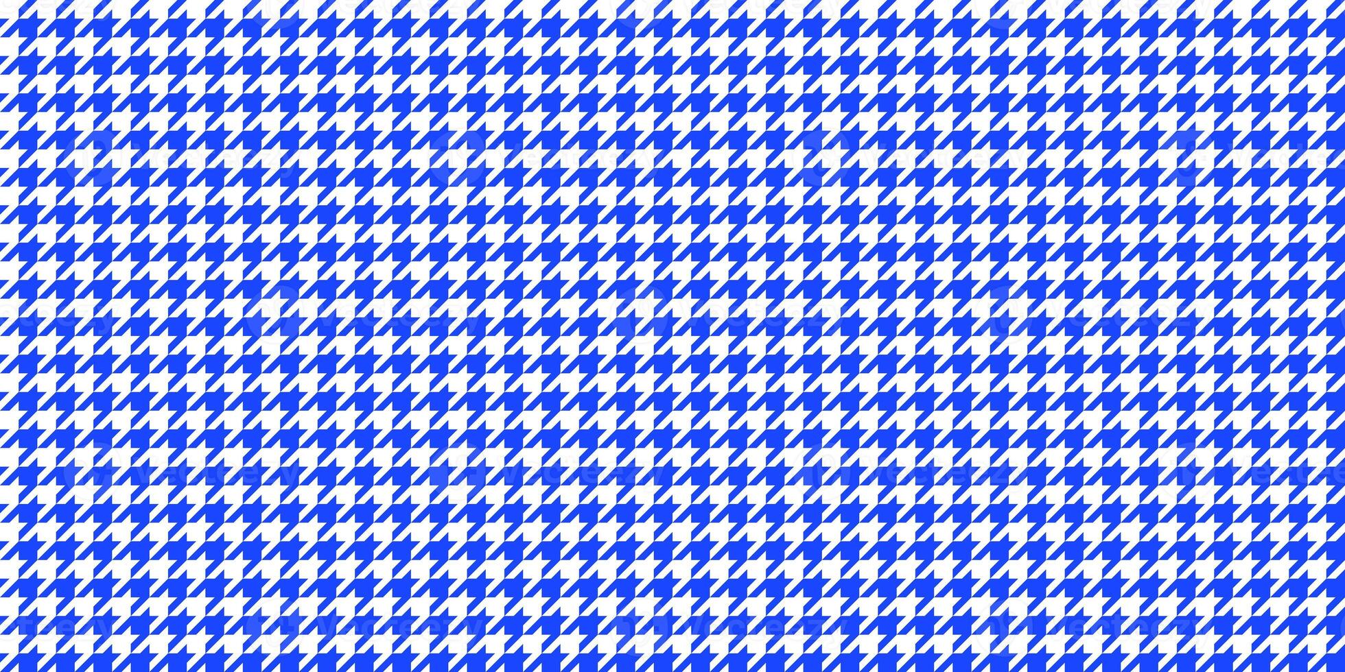 Blue Seamless Houndstooth Pattern Background. Traditional Arab Texture. Fabric Textile Material. photo