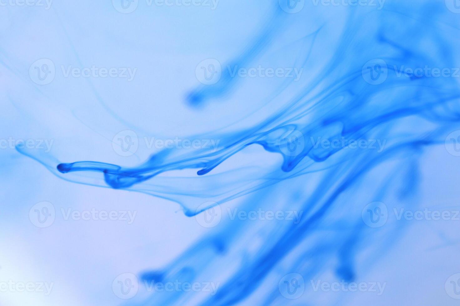 Soft Ink Drips Dynamic in Water. Abstract Background. photo