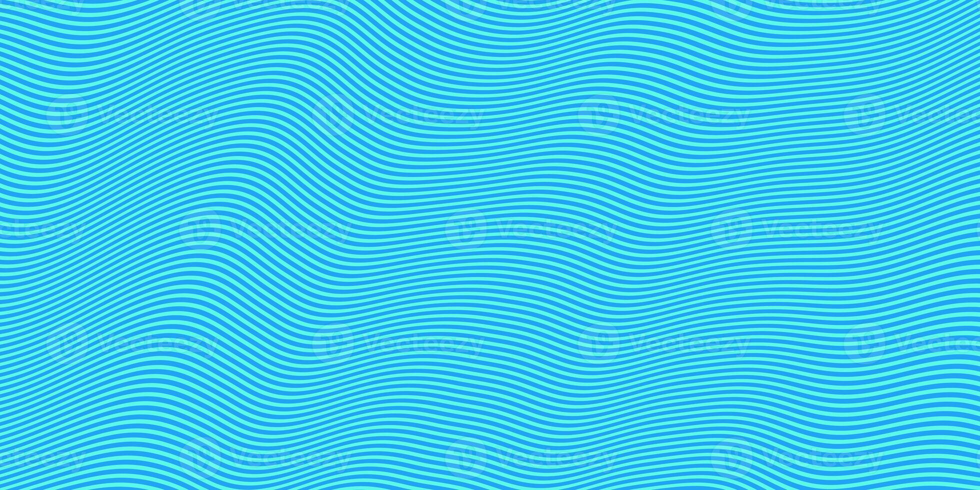 Sky Blue Seamless Hypnotic Waves Background. Stylish Colorful Ripples Texture. Dynamic Modern Backdrop. photo
