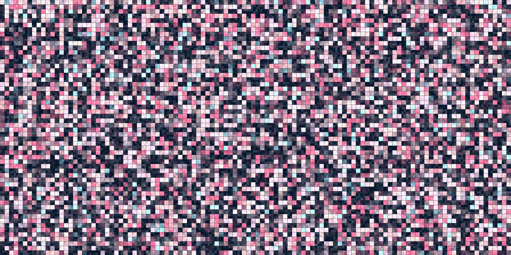 Dark Purple Tiling Colored Squares. Colorful mosaic texture. Bright filling geometric backdrop. Seamless Backgrounds. photo