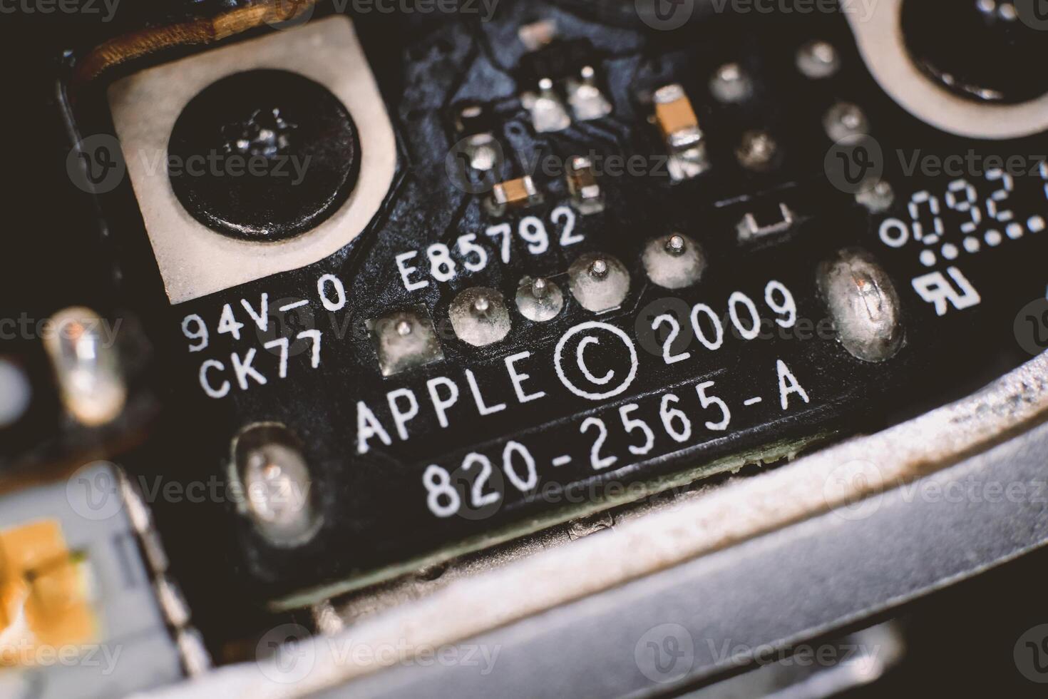 Computer Hardware Macro Closeup Texture. photo