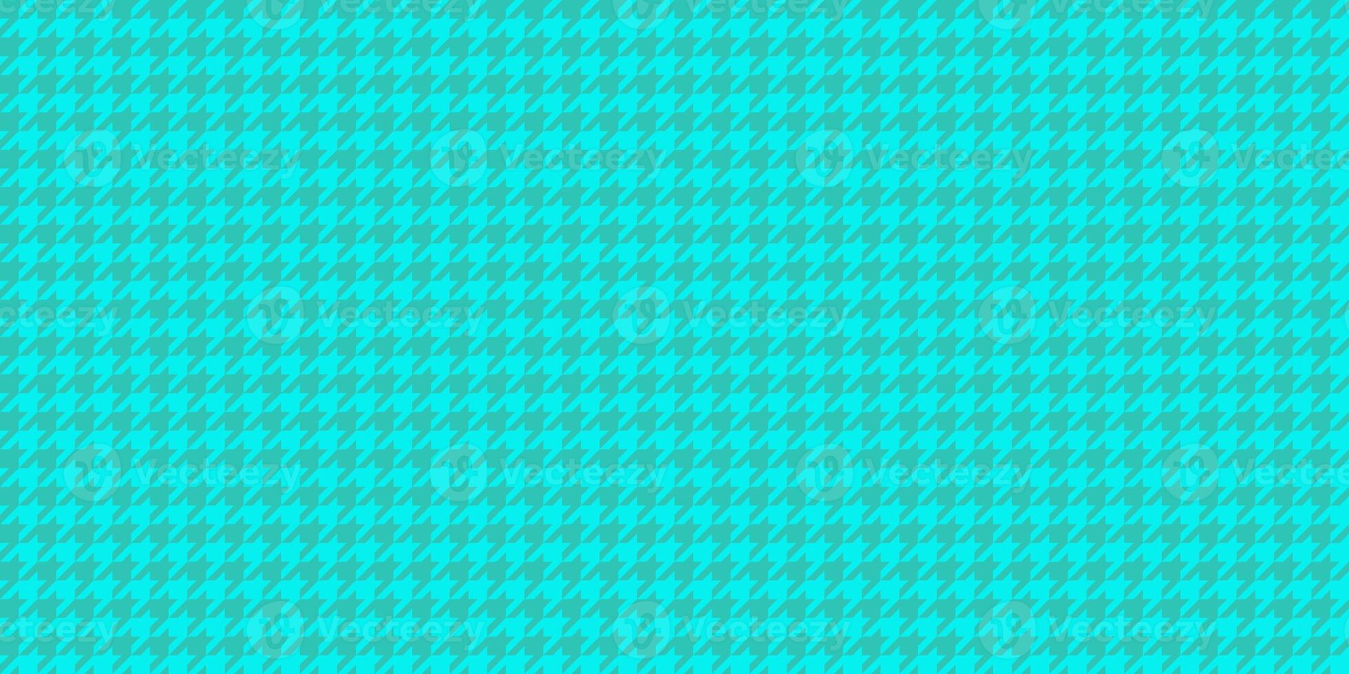 Turquoise Sea Green Seamless Houndstooth Pattern Background. Traditional Arab Texture. Fabric Textile Material. photo