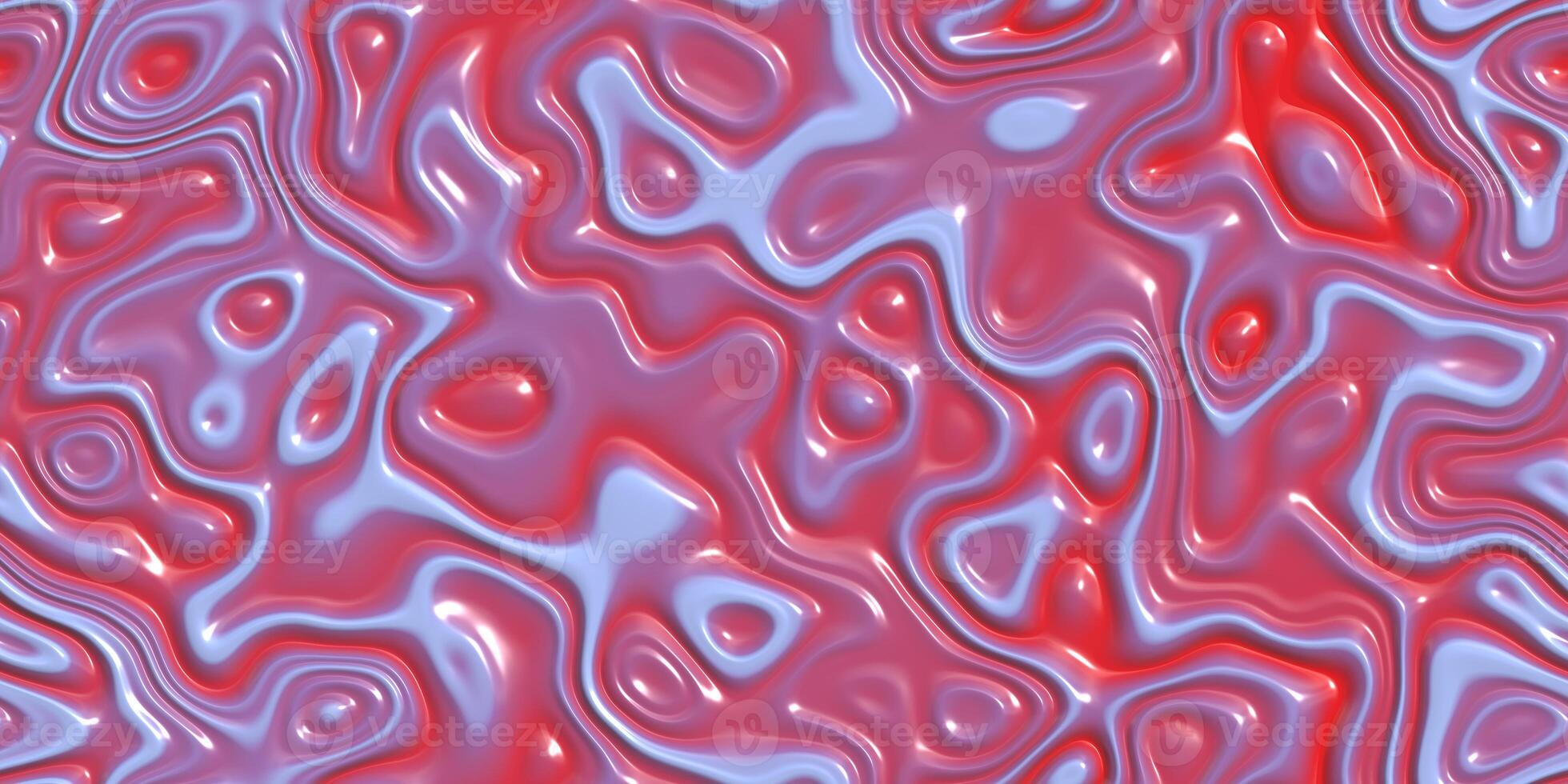 Flowing red blue colored abstract design backdrop. Creamy bent flower gel surface. Liquid curves motion background. Fluid twist dynamic cream texture. photo